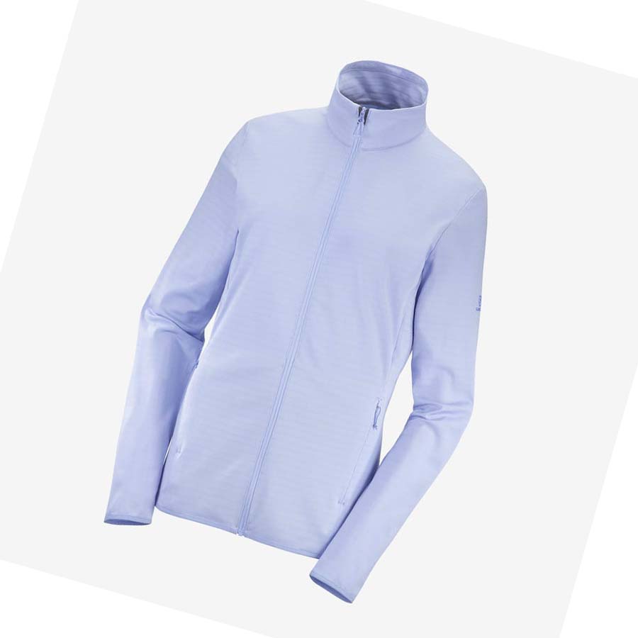 Salomon ESSENTIAL LIGHTWARM Hoodie Dam Blå | SE1091FDN