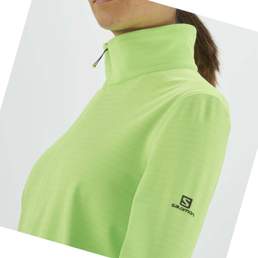 Salomon ESSENTIAL LIGHTWARM Hoodie Dam Mintgröna | SE1105MQZ