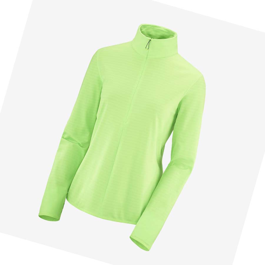 Salomon ESSENTIAL LIGHTWARM Hoodie Dam Mintgröna | SE1105MQZ