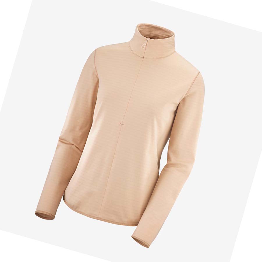 Salomon ESSENTIAL LIGHTWARM Hoodie Dam Rosa | SE1104QMA