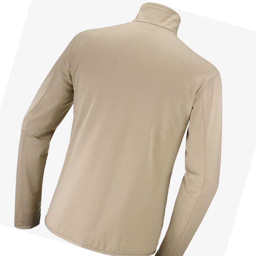 Salomon ESSENTIAL LIGHTWARM Hoodie Herr Beige | SE423YXF