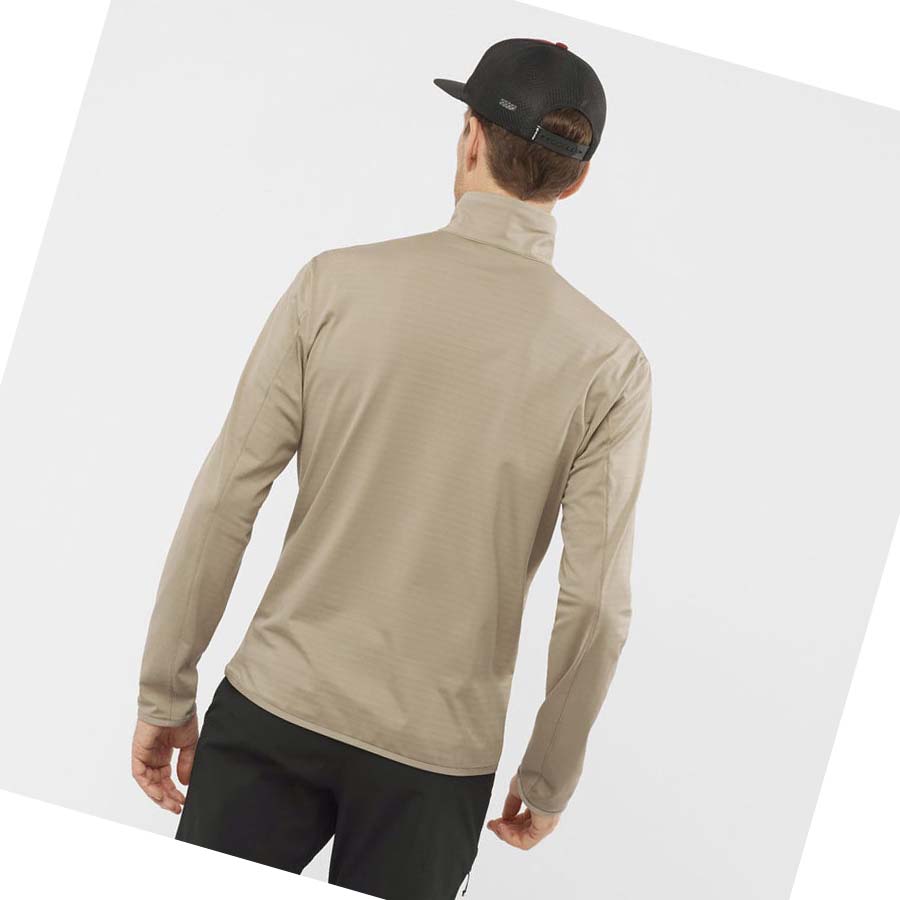 Salomon ESSENTIAL LIGHTWARM Hoodie Herr Beige | SE423YXF