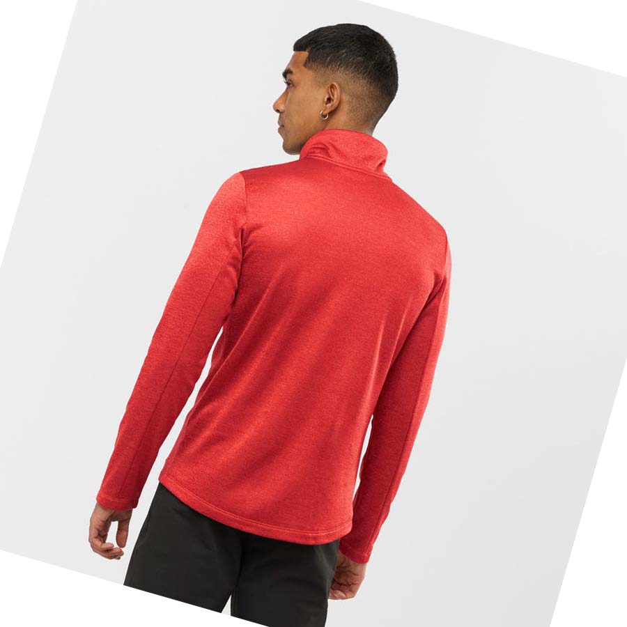 Salomon ESSENTIAL LIGHTWARM SEAMLESS Hoodie Herr Orange | SE417SGL