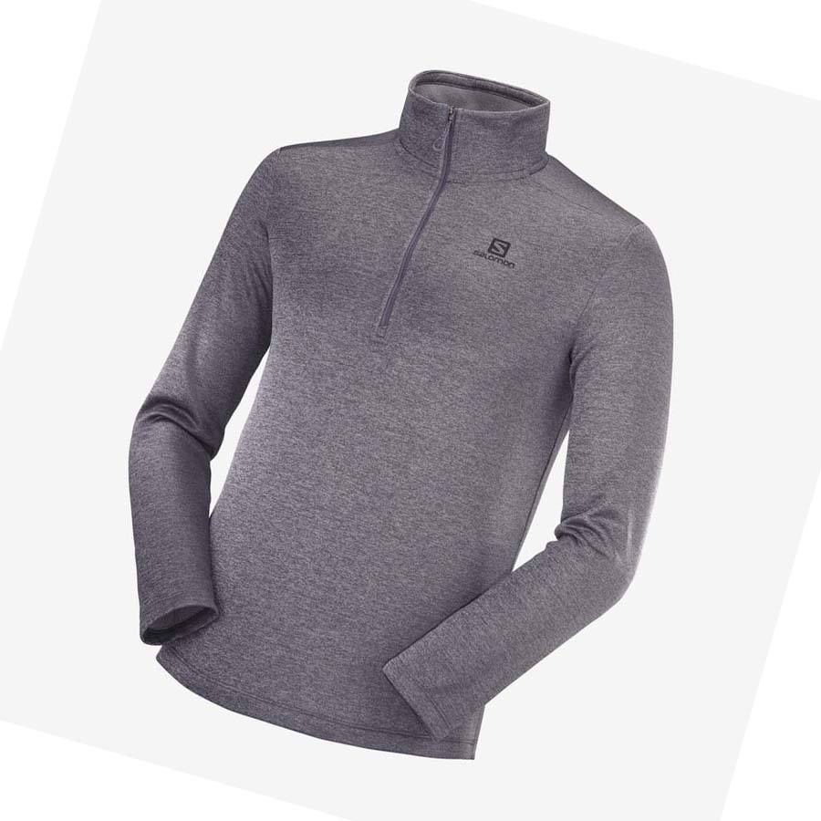 Salomon ESSENTIAL LIGHTWARM SEAMLESS Hoodie Herr Grå | SE420OKI