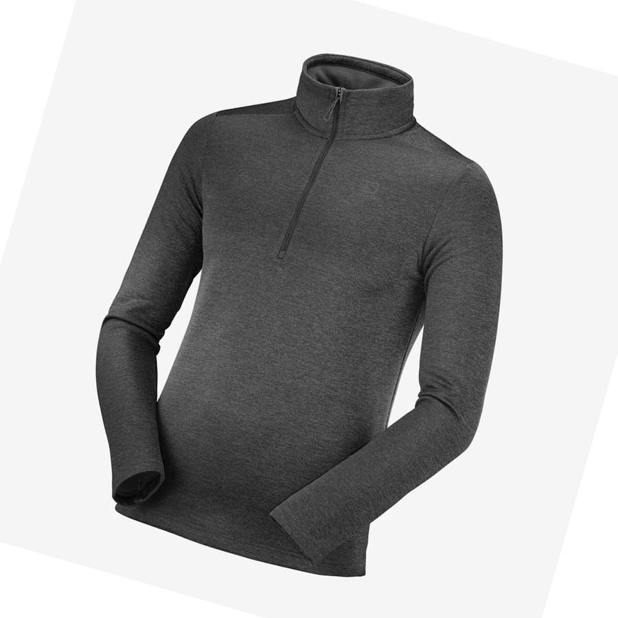 Salomon ESSENTIAL LIGHTWARM SEAMLESS Hoodie Herr Svarta | SE422UZG