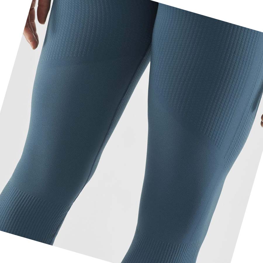 Salomon ESSENTIAL SEAMLESS Byxor Dam Blå | SE1248DFM