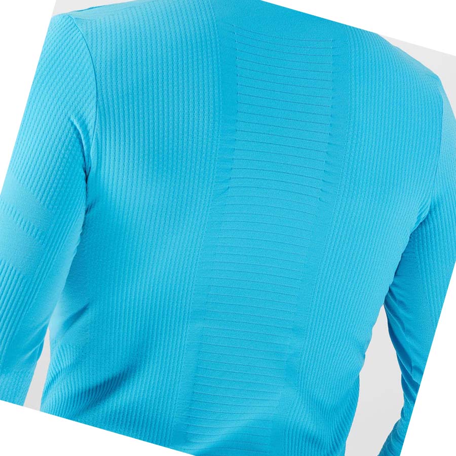 Salomon ESSENTIAL SEAMLESS T-shirt Herr Blå | SE379BEX