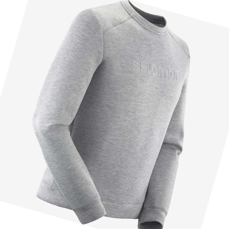 Salomon ESSENTIAL WARM Hoodie Herr Grå | SE407CTV