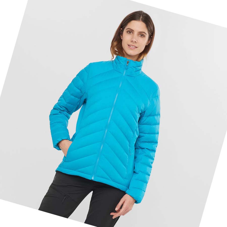 Salomon ESSENTIAL XWARM DOWN INSULATED Jacka Dam Blå | SE1177YXF