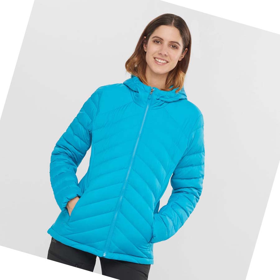 Salomon ESSENTIAL XWARM DOWN INSULATED Jacka Dam Blå | SE1179RVD