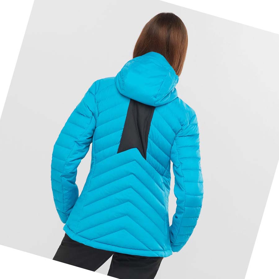 Salomon ESSENTIAL XWARM DOWN INSULATED Jacka Dam Blå | SE1179RVD