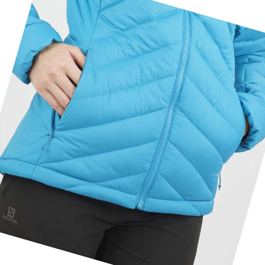 Salomon ESSENTIAL XWARM DOWN INSULATED Jacka Dam Blå | SE1179RVD