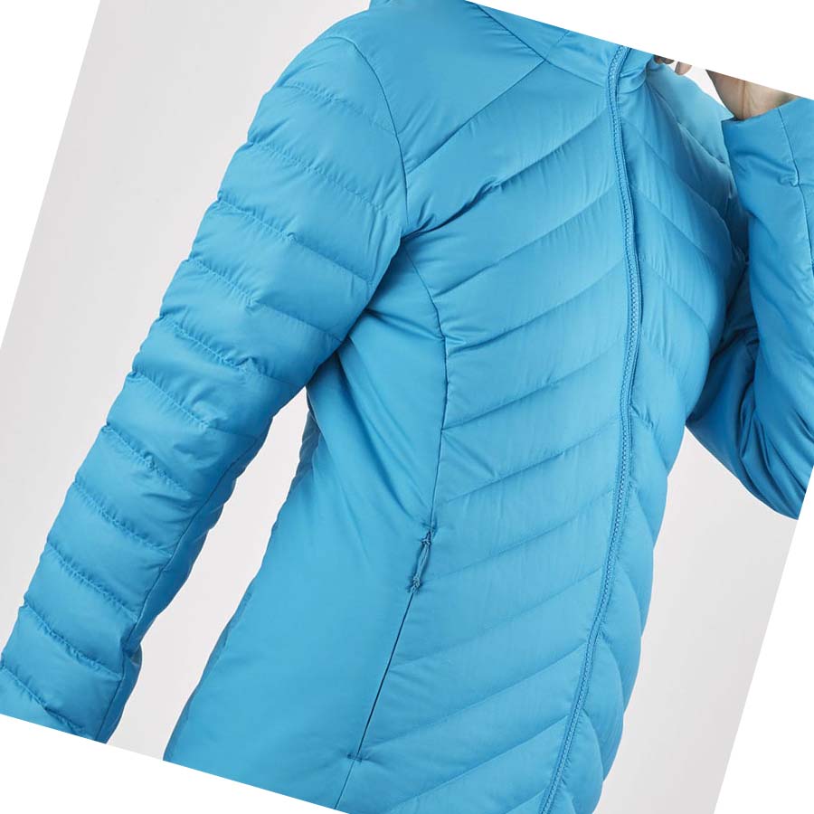 Salomon ESSENTIAL XWARM DOWN INSULATED Jacka Dam Blå | SE1179RVD