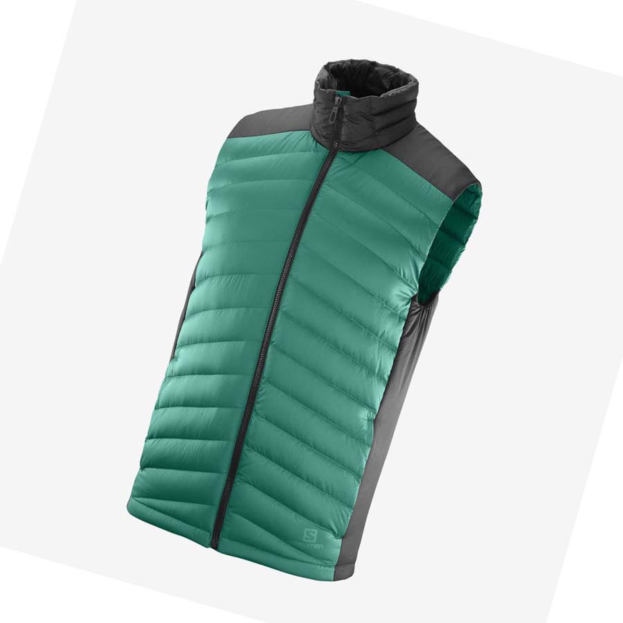 Salomon ESSENTIAL XWARM DOWN INSULATED Jacka Herr Gröna | SE310GSO