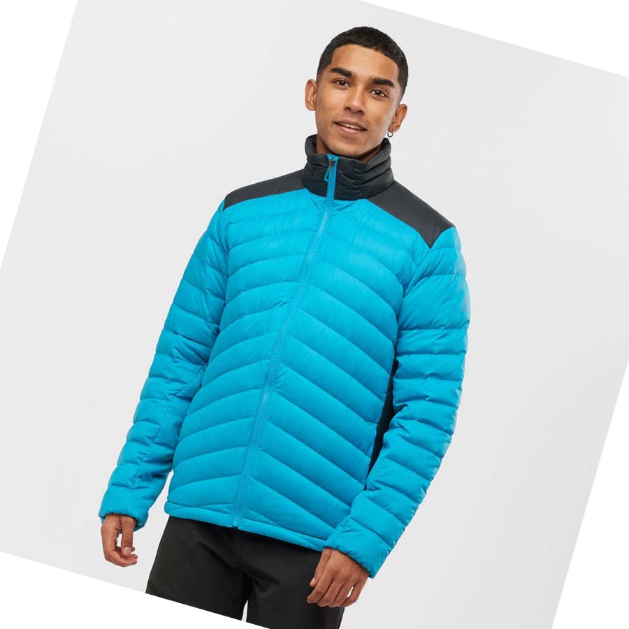 Salomon ESSENTIAL XWARM DOWN INSULATED Jacka Herr Blå | SE317ILH