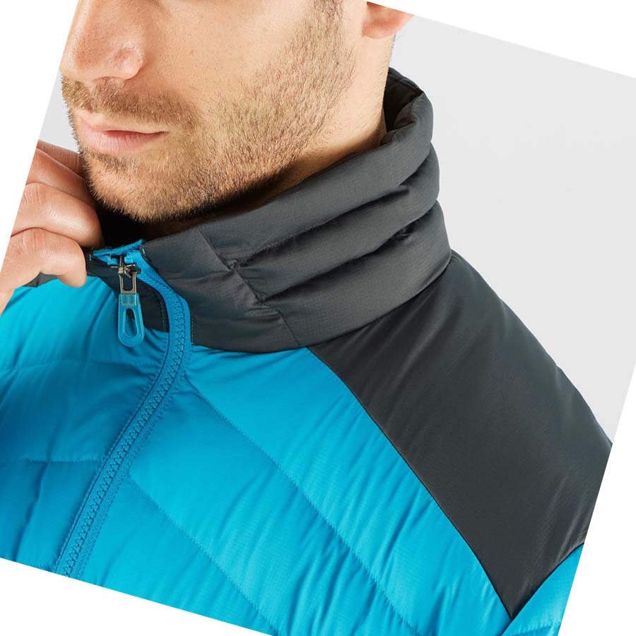 Salomon ESSENTIAL XWARM DOWN INSULATED Jacka Herr Blå | SE317ILH