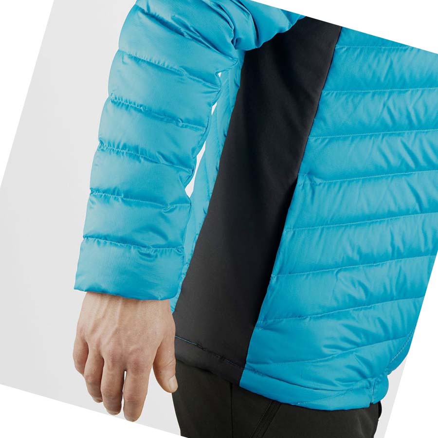 Salomon ESSENTIAL XWARM DOWN INSULATED Jacka Herr Blå | SE317ILH