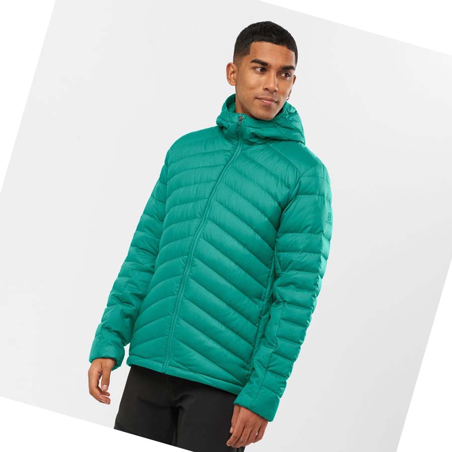 Salomon ESSENTIAL XWARM DOWN INSULATED Jacka Herr Gröna | SE322EBC