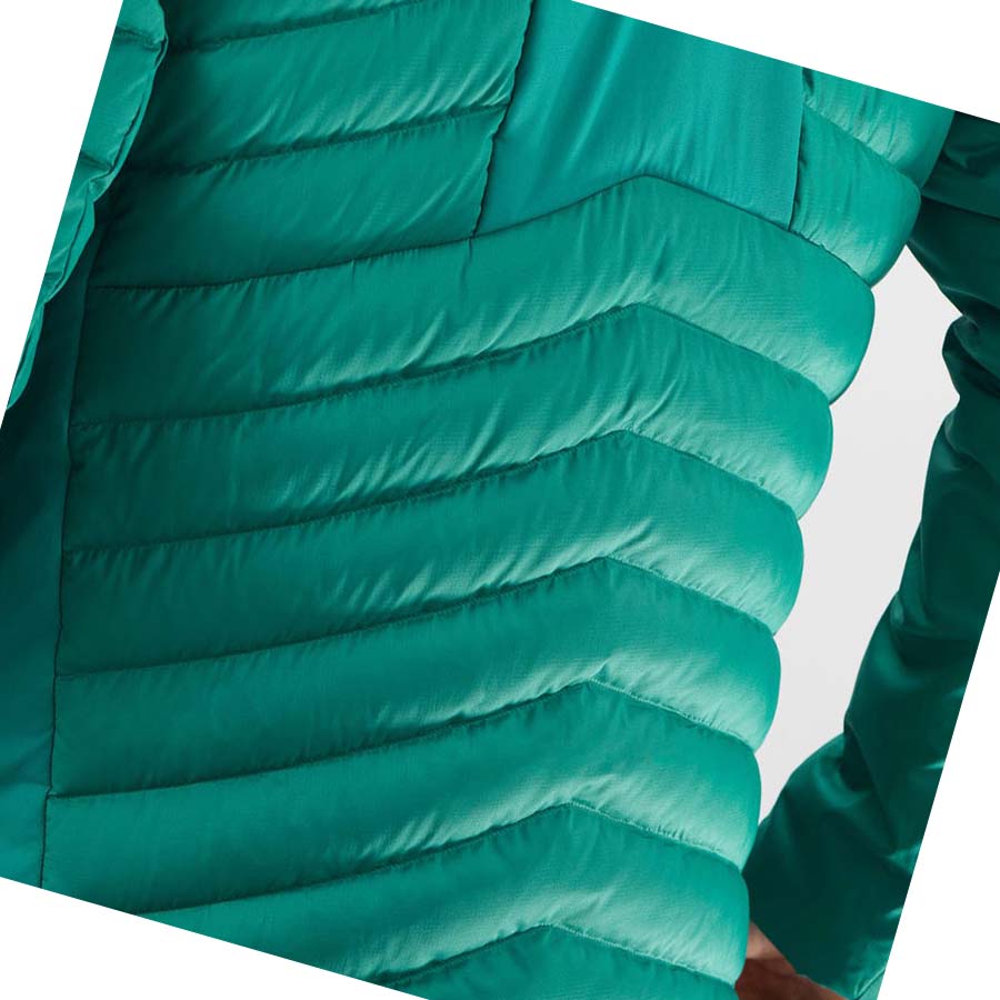 Salomon ESSENTIAL XWARM DOWN INSULATED Jacka Herr Gröna | SE322EBC