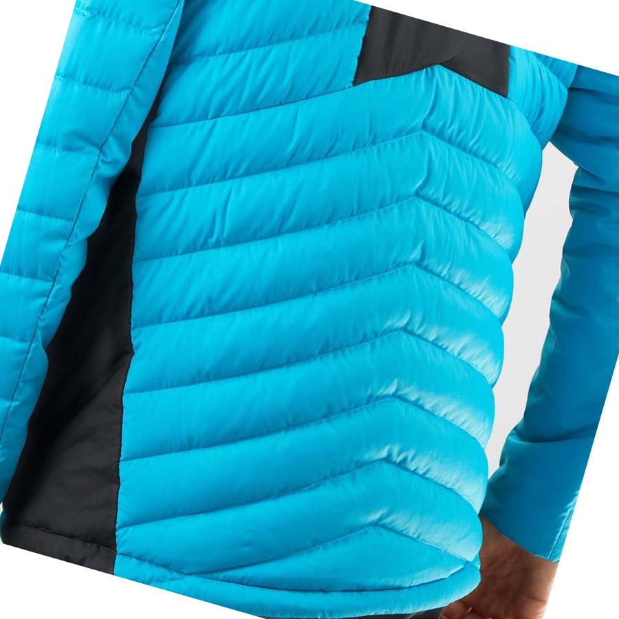 Salomon ESSENTIAL XWARM DOWN INSULATED Jacka Herr Blå | SE324QMA