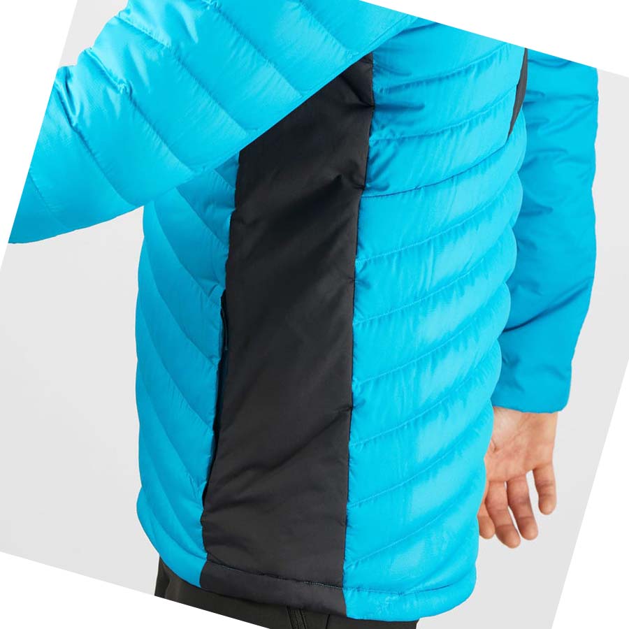 Salomon ESSENTIAL XWARM DOWN INSULATED Jacka Herr Blå | SE324QMA