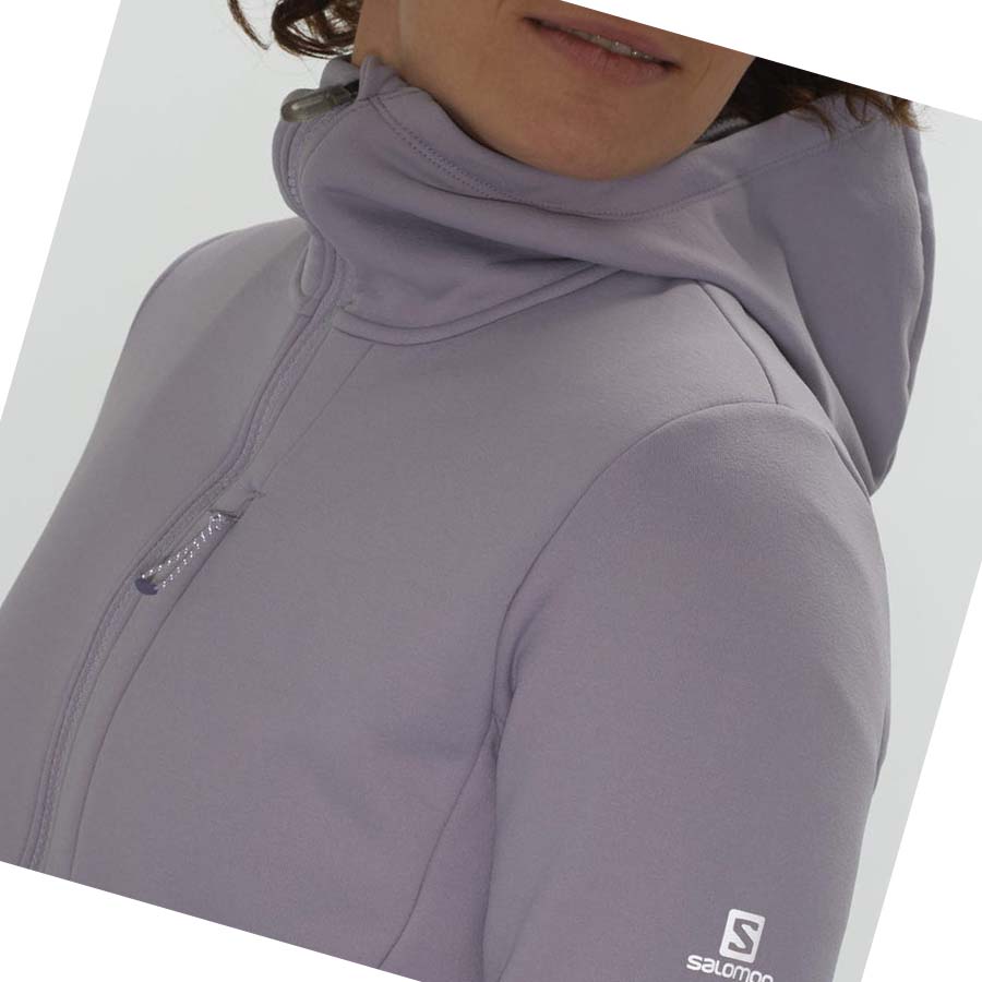 Salomon ESSENTIAL XWARM Hoodie Dam Lila | SE1124UZG