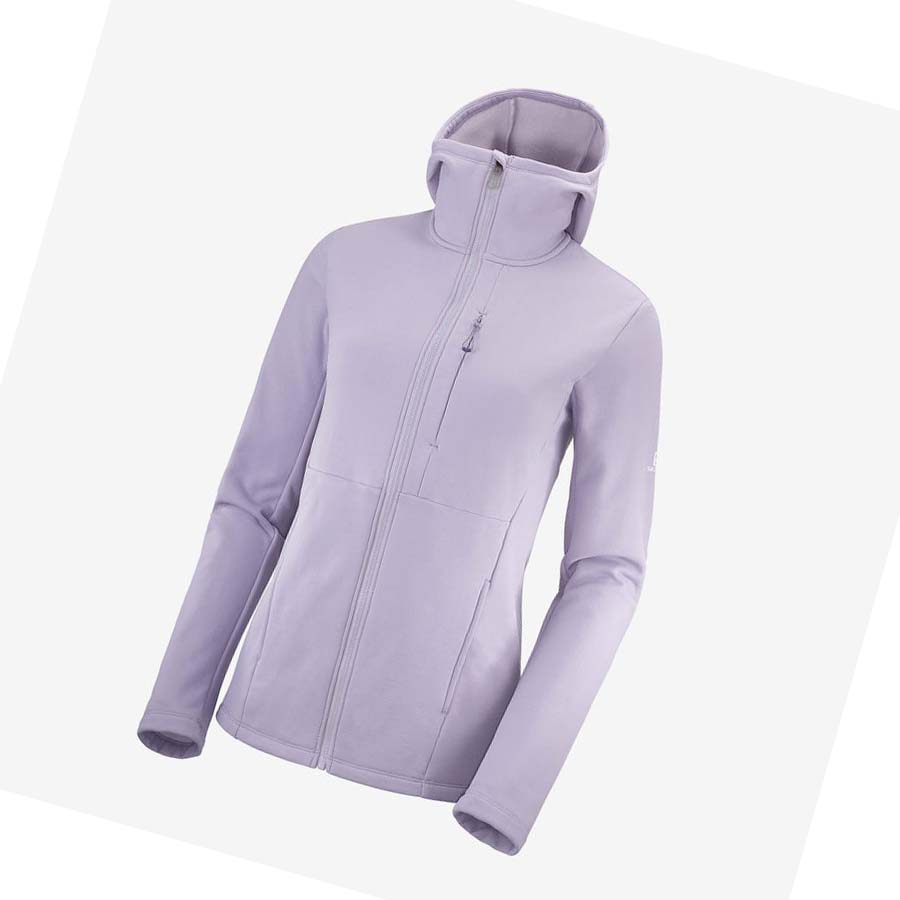 Salomon ESSENTIAL XWARM Hoodie Dam Lila | SE1124UZG