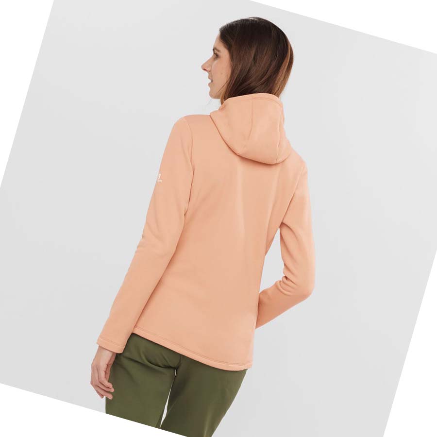 Salomon ESSENTIAL XWARM Hoodie Dam Rosa | SE1123ILH