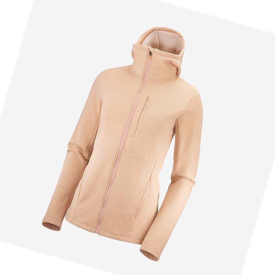 Salomon ESSENTIAL XWARM Hoodie Dam Rosa | SE1123ILH