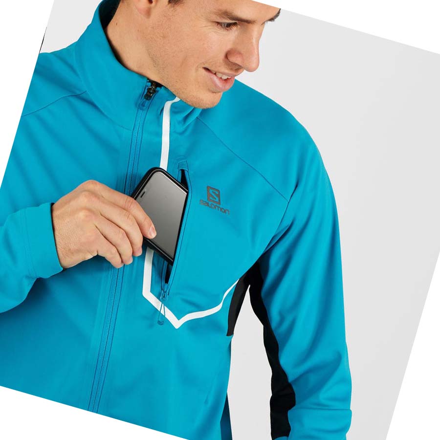 Salomon GORE-TEX INFINIUM™ WINDSTOPPER® PRO Jacka Herr Svarta | SE366AHK