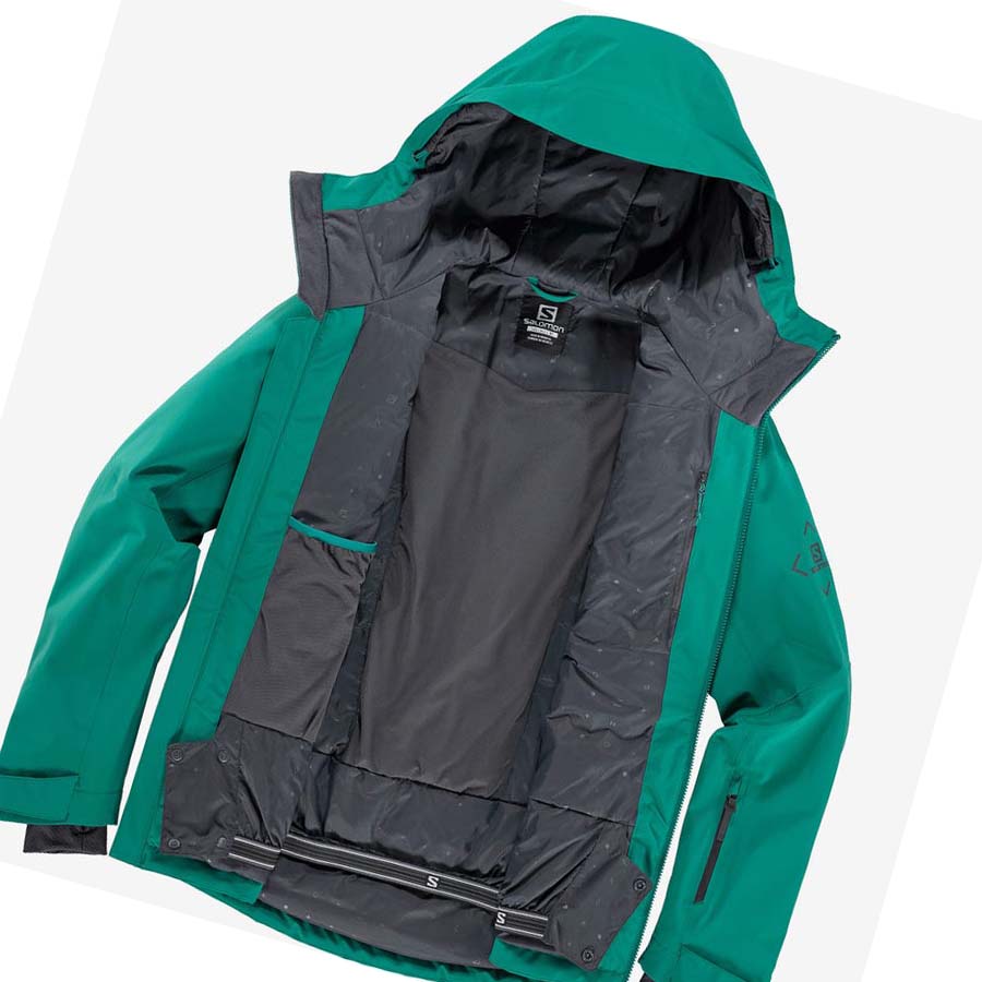 Salomon HIGHLAND INSULATED Jacka Herr Gröna | SE331ZUT