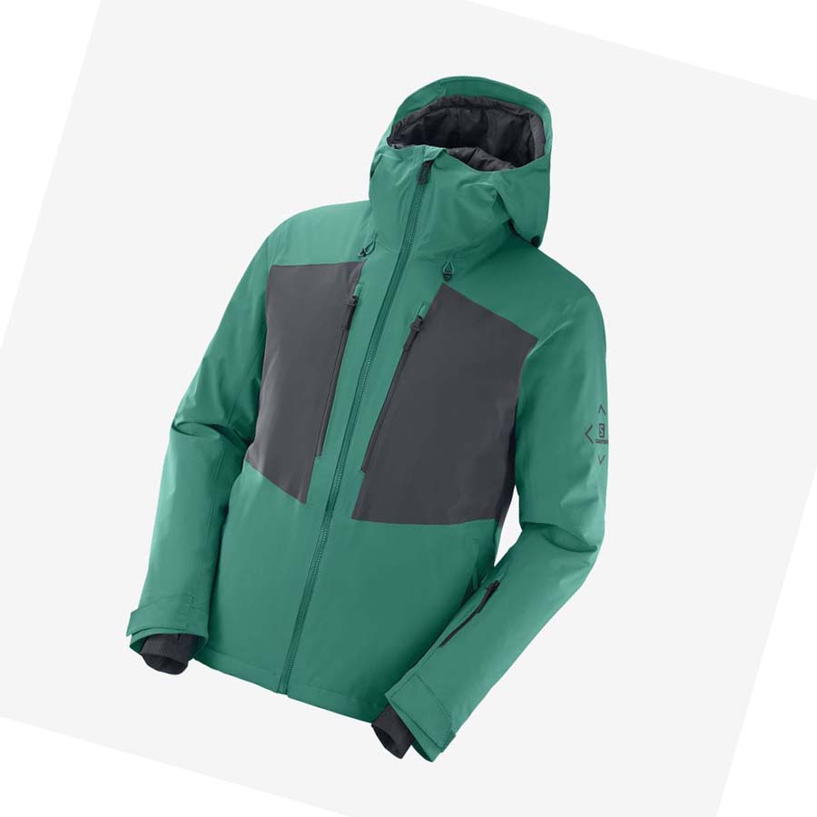 Salomon HIGHLAND INSULATED Jacka Herr Gröna | SE331ZUT