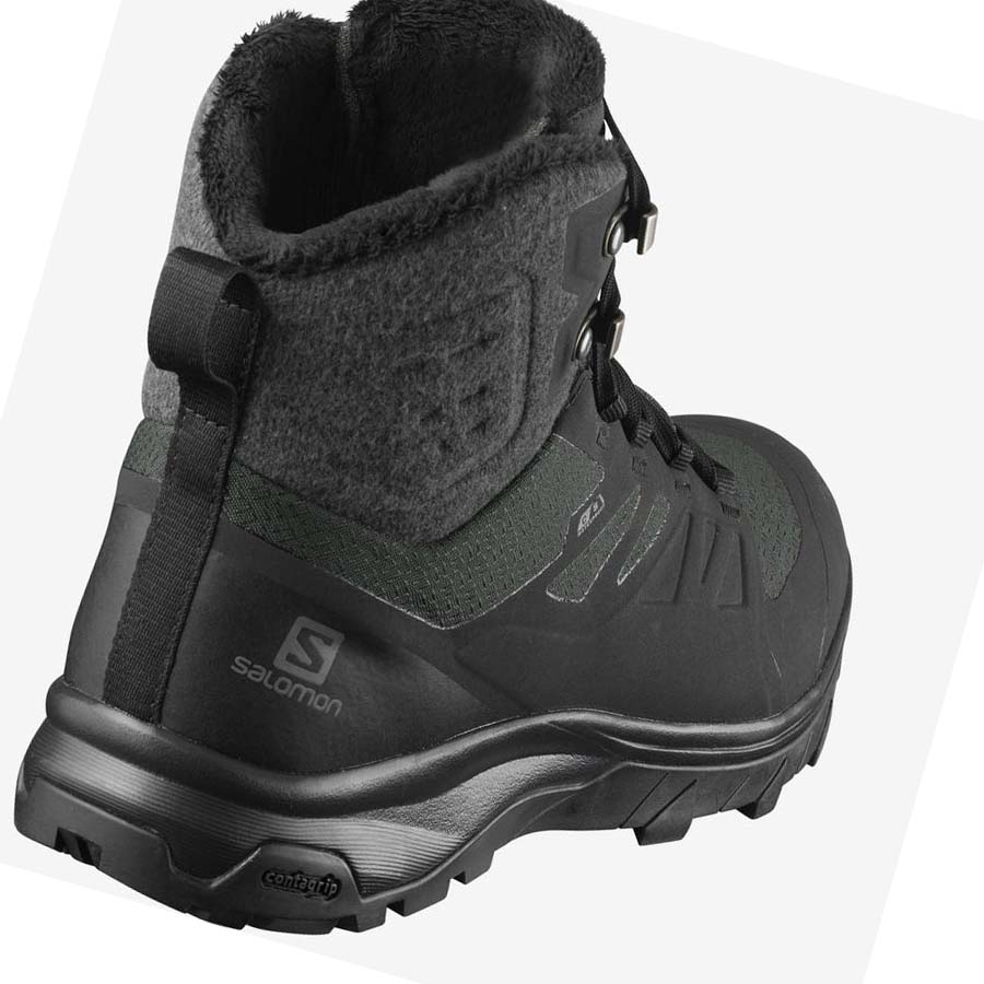 Salomon OUTBLAST THINSULATE™ CLIMASALOMON™ WATERPROOF Vinterkängor Dam Svarta | SE1013FDN