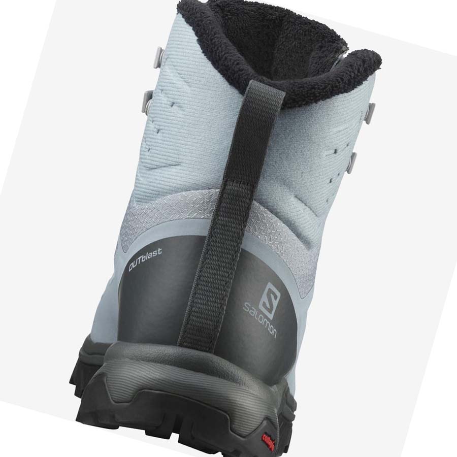 Salomon OUTBLAST THINSULATE™ CLIMASALOMON™ WATERPROOF Vinterkängor Dam Blå | SE1014DFM