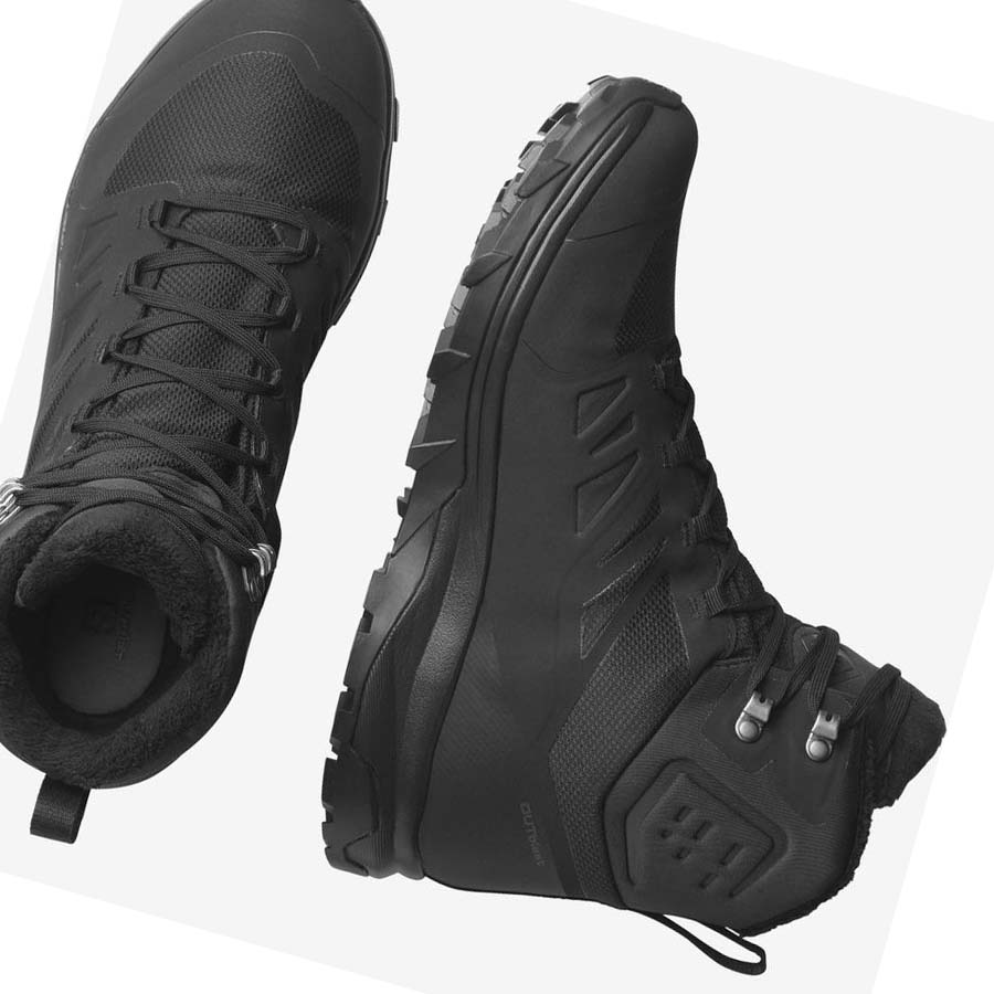 Salomon OUTBLAST THINSULATE™ CLIMASALOMON™ WATERPROOF Vinterkängor Herr Svarta | SE242TCE