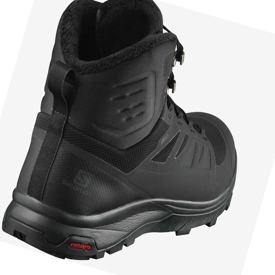 Salomon OUTBLAST THINSULATE™ CLIMASALOMON™ WATERPROOF Vinterkängor Herr Svarta | SE242TCE