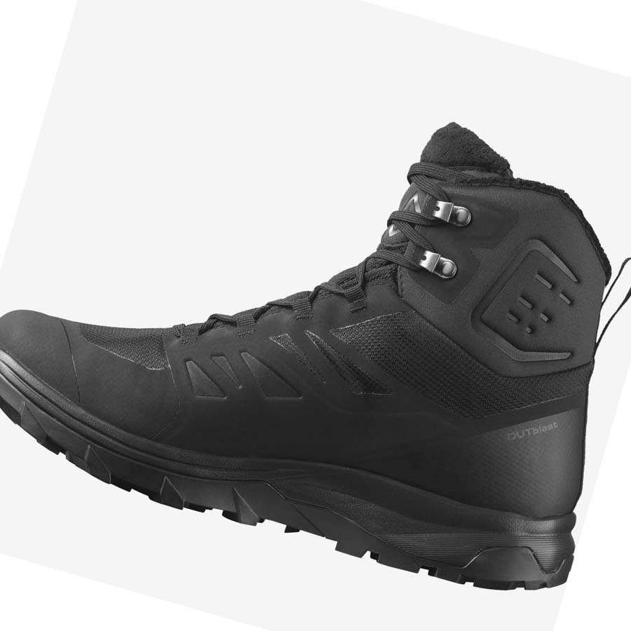 Salomon OUTBLAST THINSULATE™ CLIMASALOMON™ WATERPROOF Vinterkängor Herr Svarta | SE242TCE