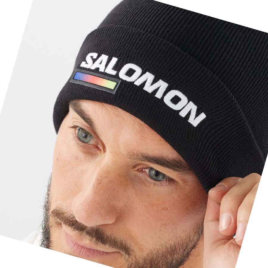 Salomon OUTLIFE LOGO Hatt Herr Svarta | SE638NWY