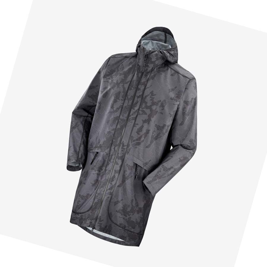 Salomon OUTLIFE LONG PACKABLE WINDBREAKERS Jacka Dam Svarta | SE1159BEX