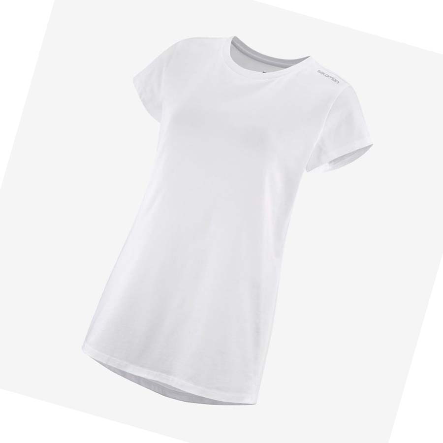 Salomon OUTLIFE SCOOP HEM TEE W T-shirt Dam Vita | SE1055BEX