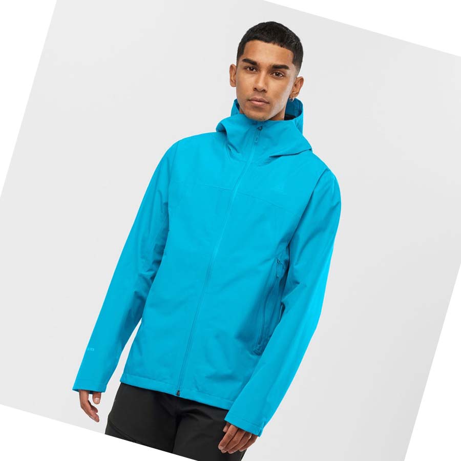 Salomon OUTLINE GORE-TEX WATERPROOF 2.5 LAYERS Jacka Herr Blå | SE343ILH