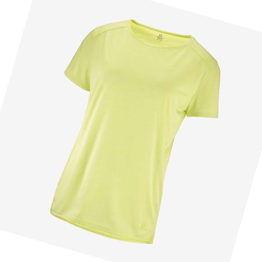 Salomon OUTLINE SUMMER T-shirt Dam Mintgröna | SE1078QMA