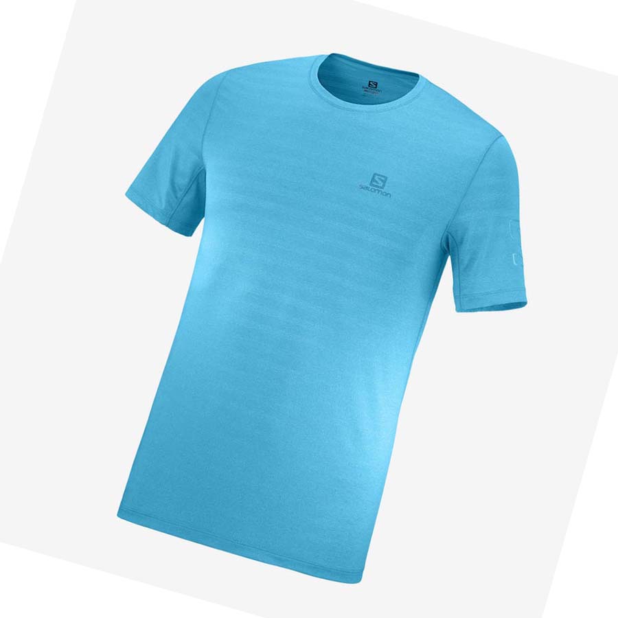 Salomon OUTLINE T-shirt Herr Blå | SE376QMA