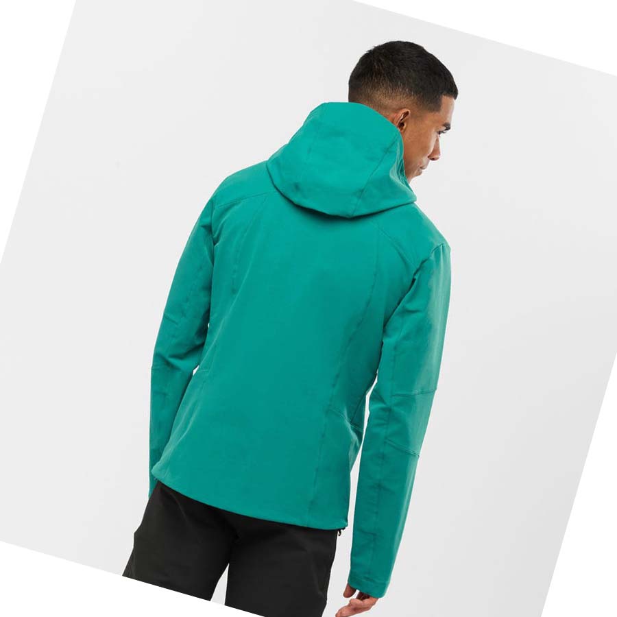 Salomon OUTPEAK SOFTSHELL Jacka Herr Gröna | SE371YXF