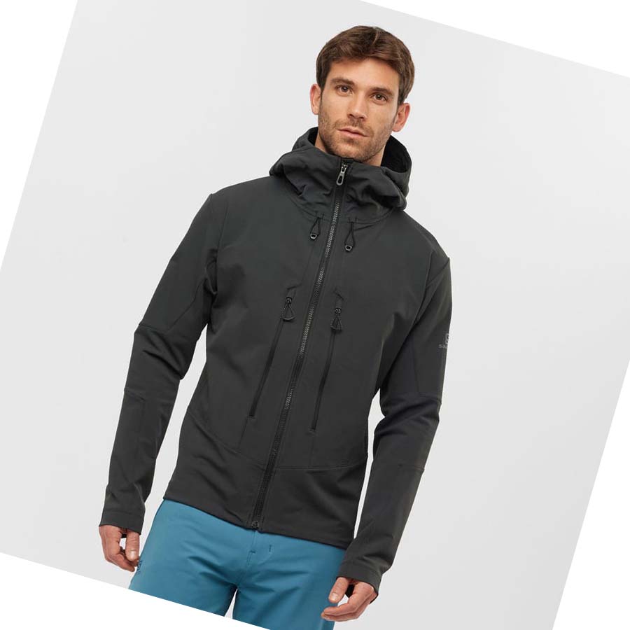 Salomon OUTPEAK SOFTSHELL Jacka Herr Svarta | SE372TCE