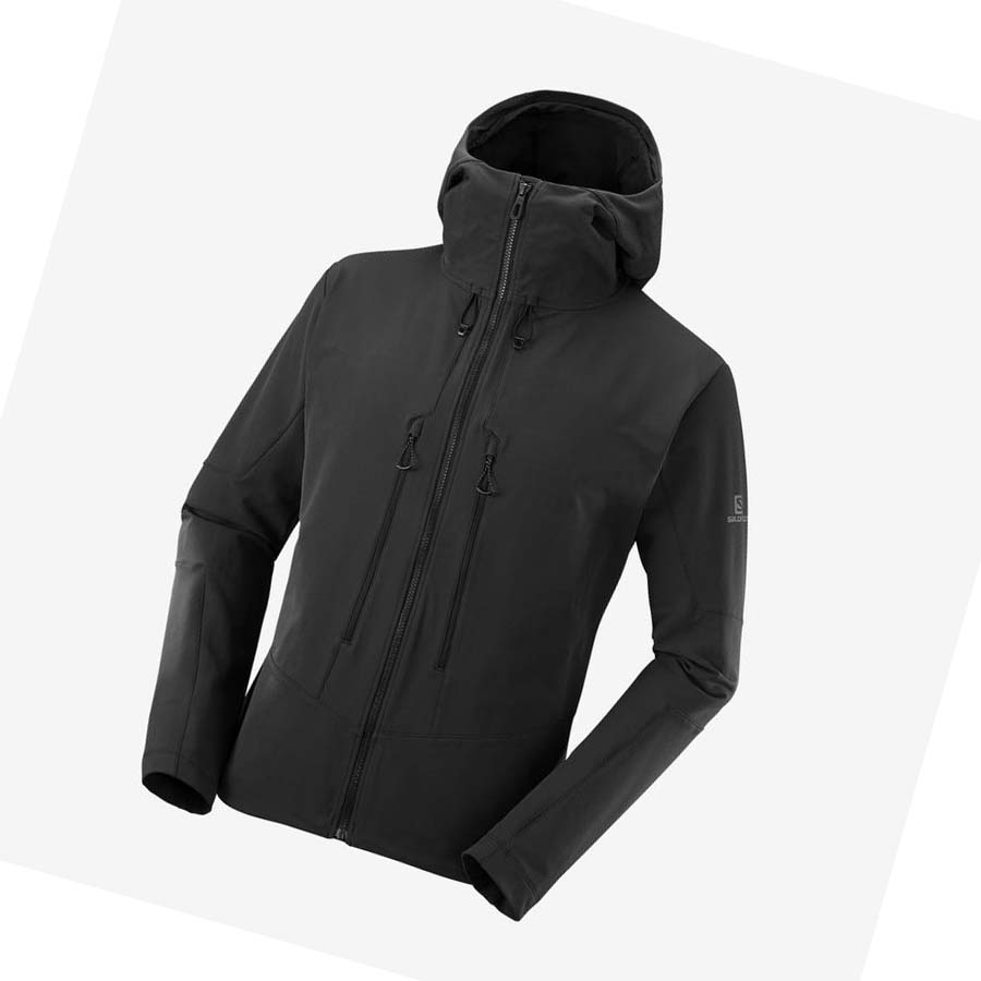 Salomon OUTPEAK SOFTSHELL Jacka Herr Svarta | SE372TCE