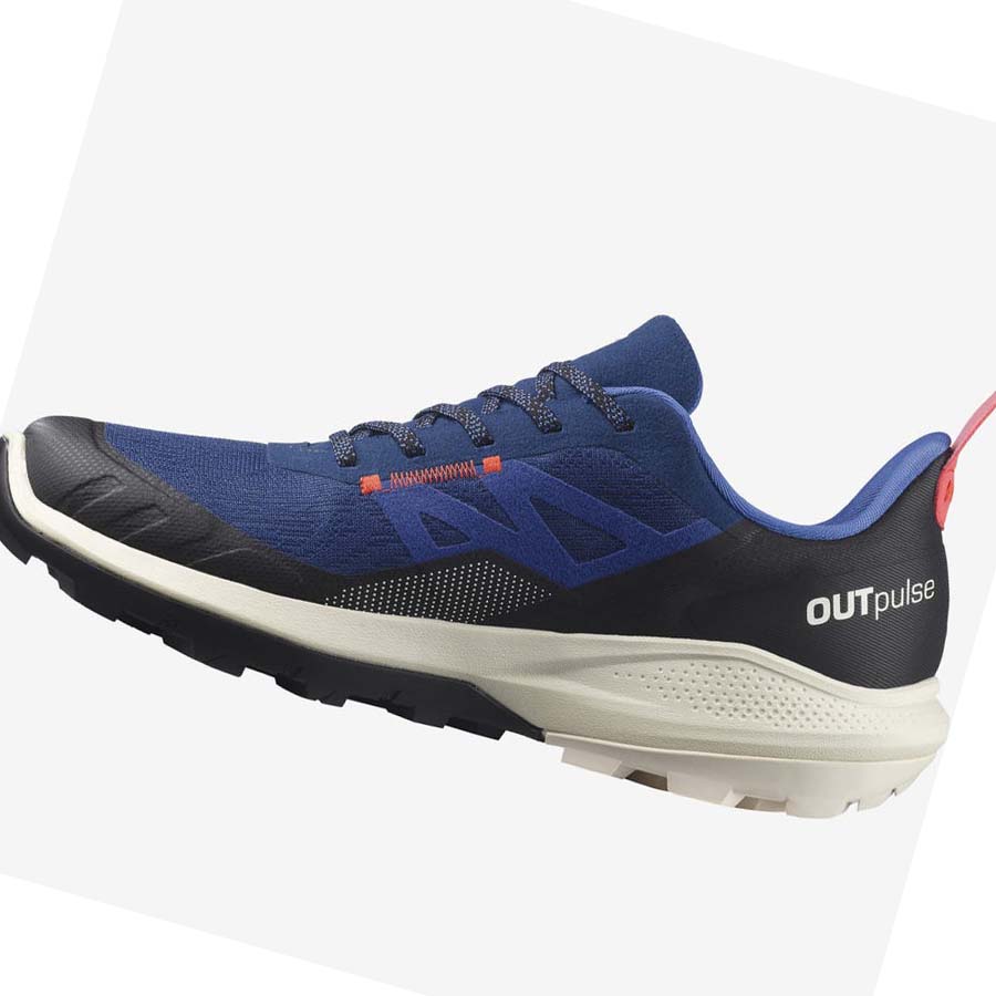 Salomon OUTPULSE GORE-TEX Vandringsskor Herr Marinblå | SE46LIS