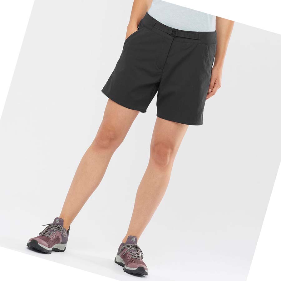 Salomon OUTRACK Shorts Dam Svarta | SE1264VRW