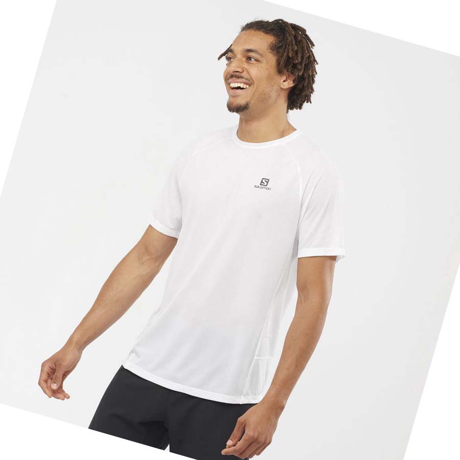 Salomon PROMO CROSS REBEL T-shirt Herr Vita | SE385KOR