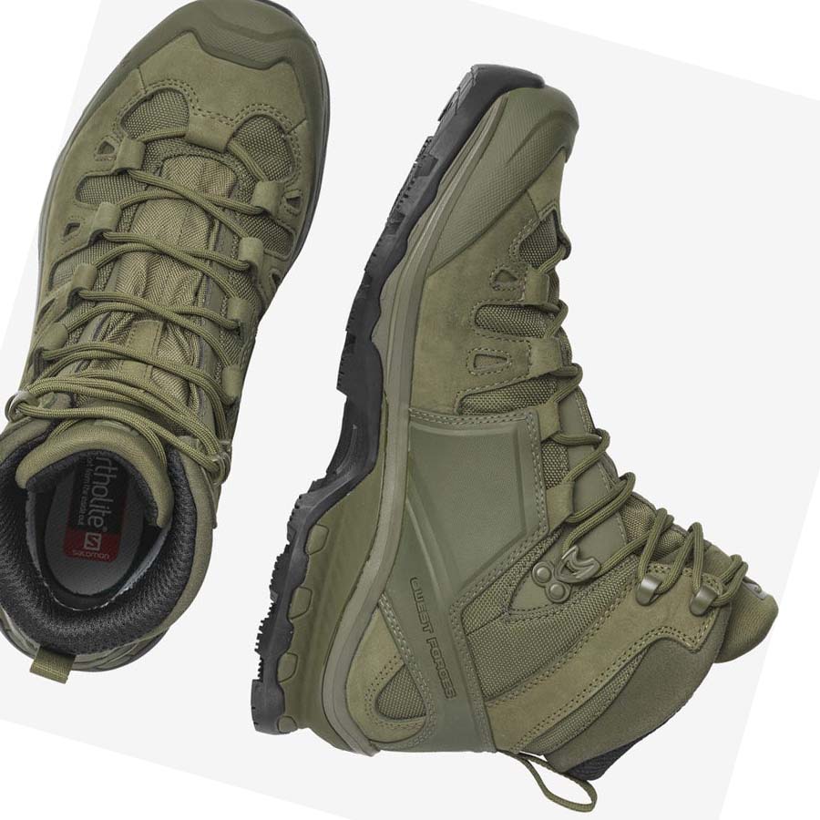 Salomon QUEST 4D GORE-TEX FORCES 2 EN Stövlar Herr Olivgröna | SE258GSO